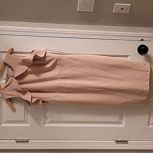 Calvin Klein Women's Dusty pink Midi dress size 6 with ruffles